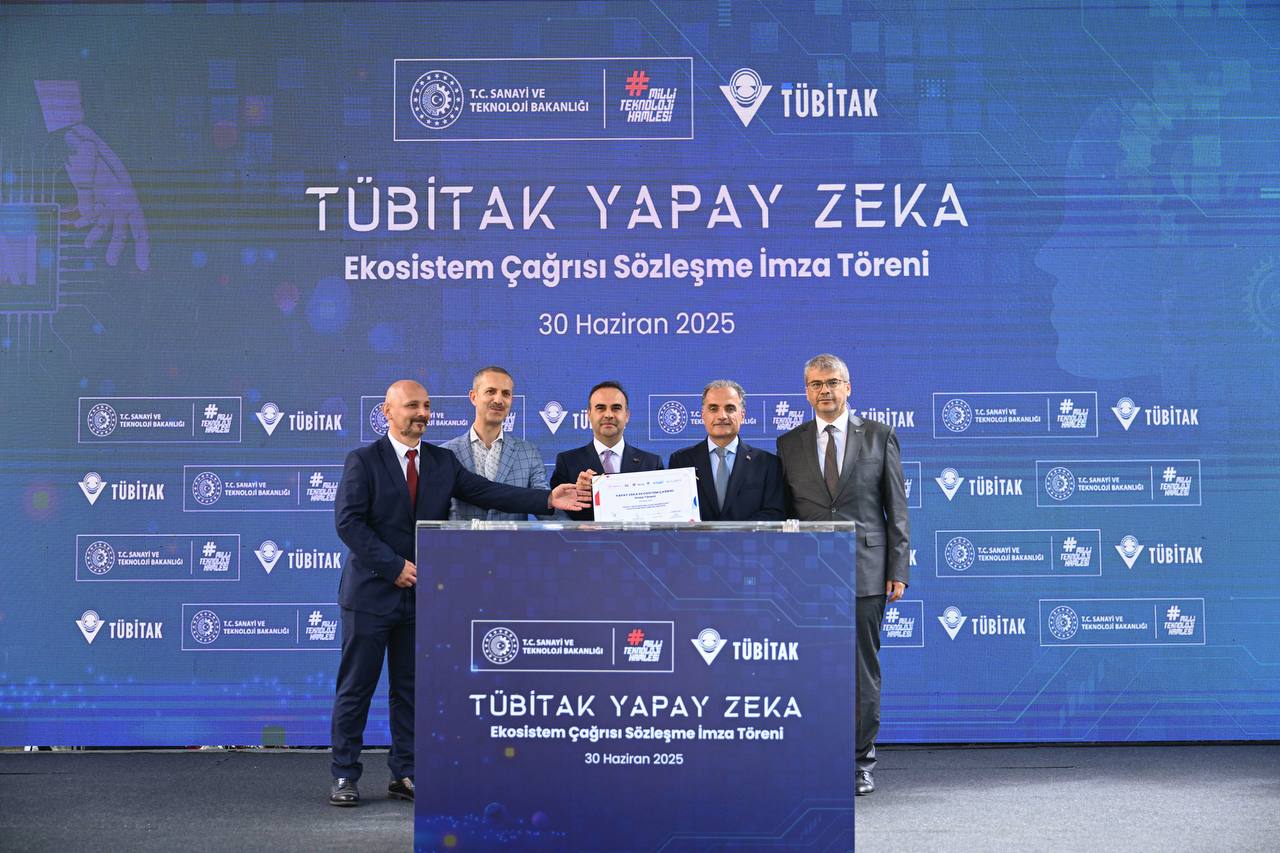 TÜBİTAK Yapay Zeka Ekosistem Çağrısı Sözleşmeleri İmzalandı