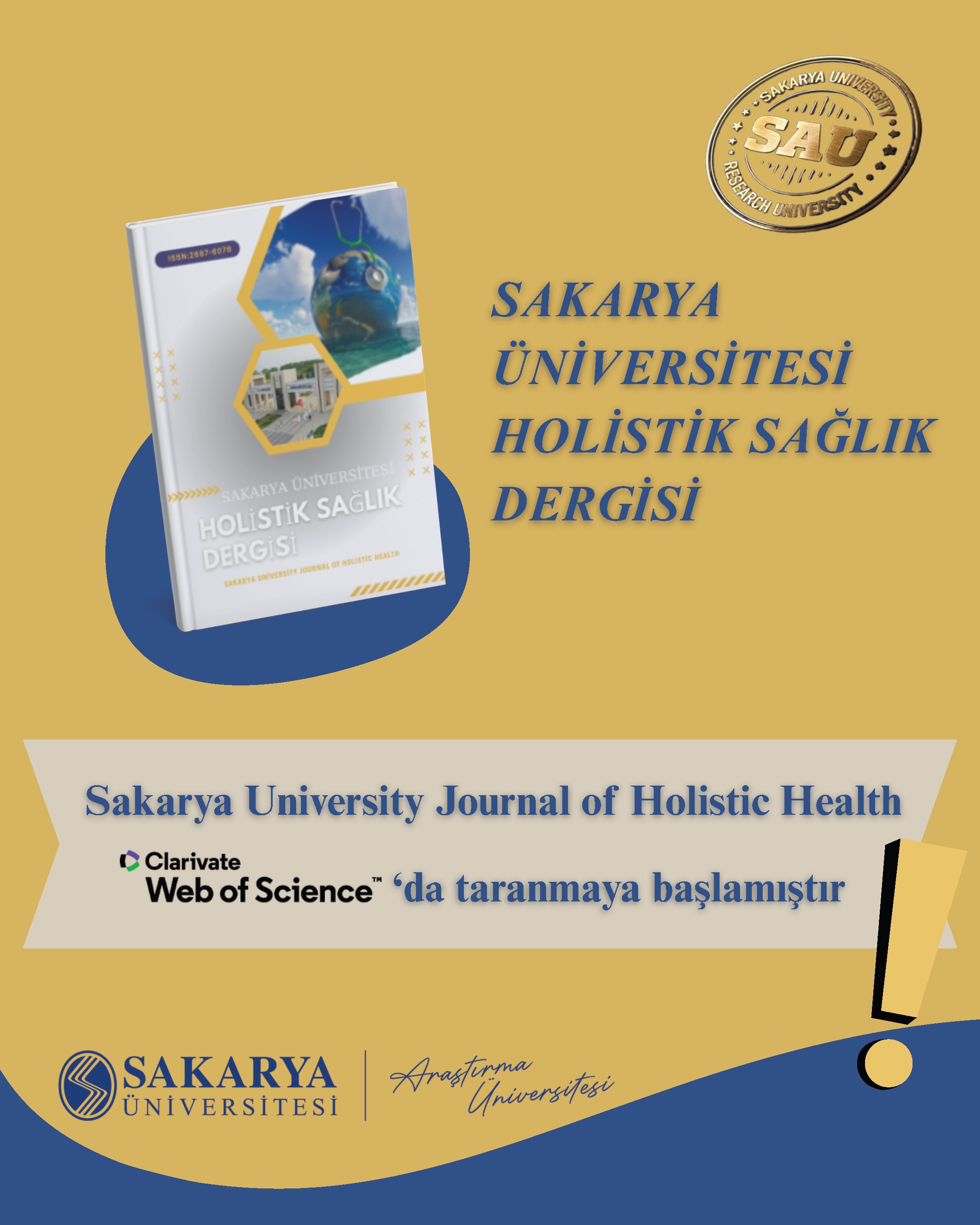 SAU Holistik Sağlık Dergisi Web of Science ESCI Listesinde Yerini Aldı