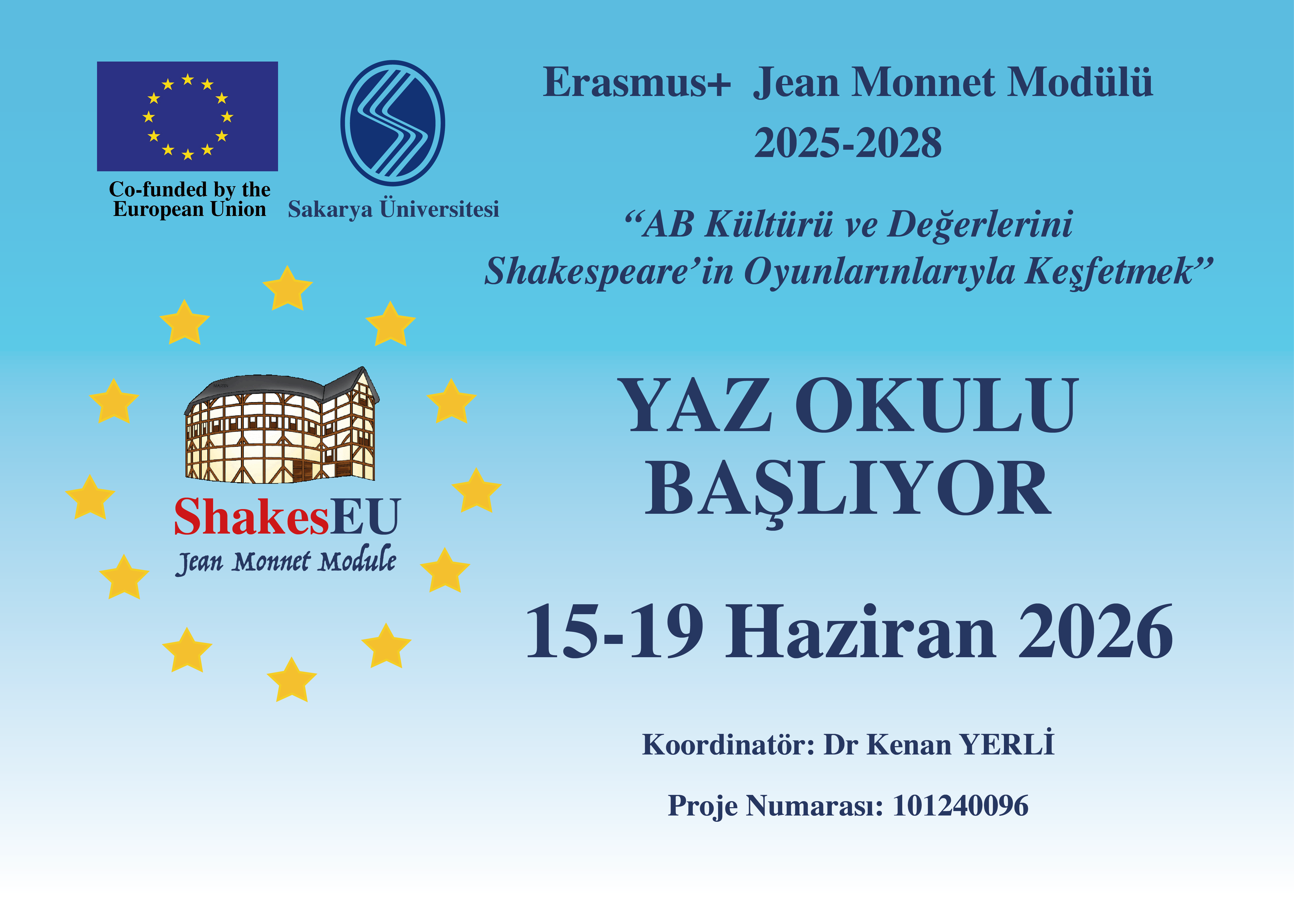 ShakesEU Yaz Okulu Başlıyor 