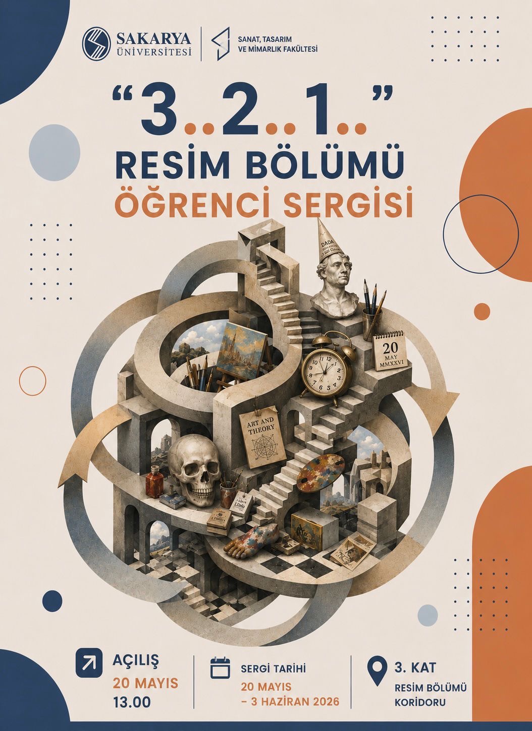 “3..2..1..” Resim Bölümü Öğrenci Sergisi Açılıyor