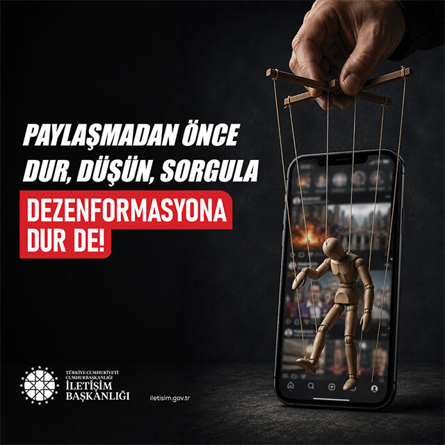 Paylaşmadan Önce Dur, Düşün, Sorgula. Dezenformasyona Dur De