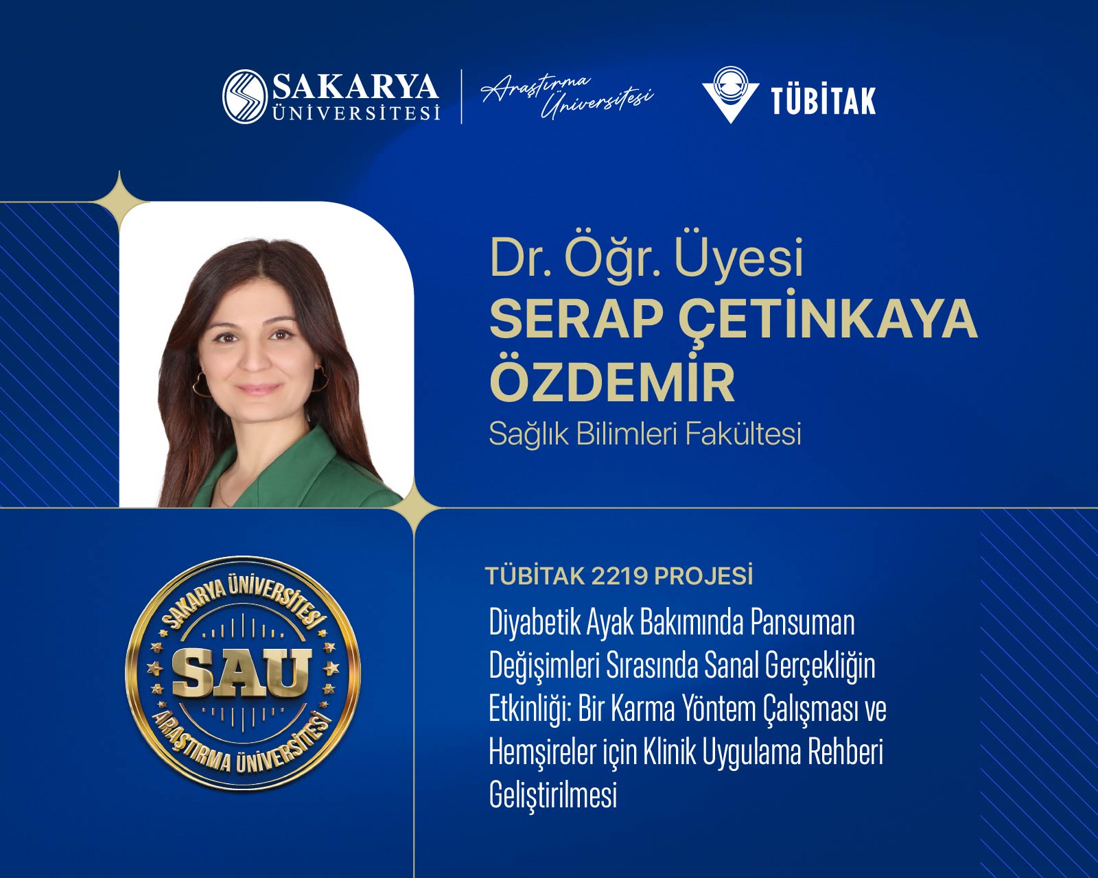 Diyabetik Ayak Bakımında Sanal Gerçeklik Projesine TÜBİTAK 2219 Desteği