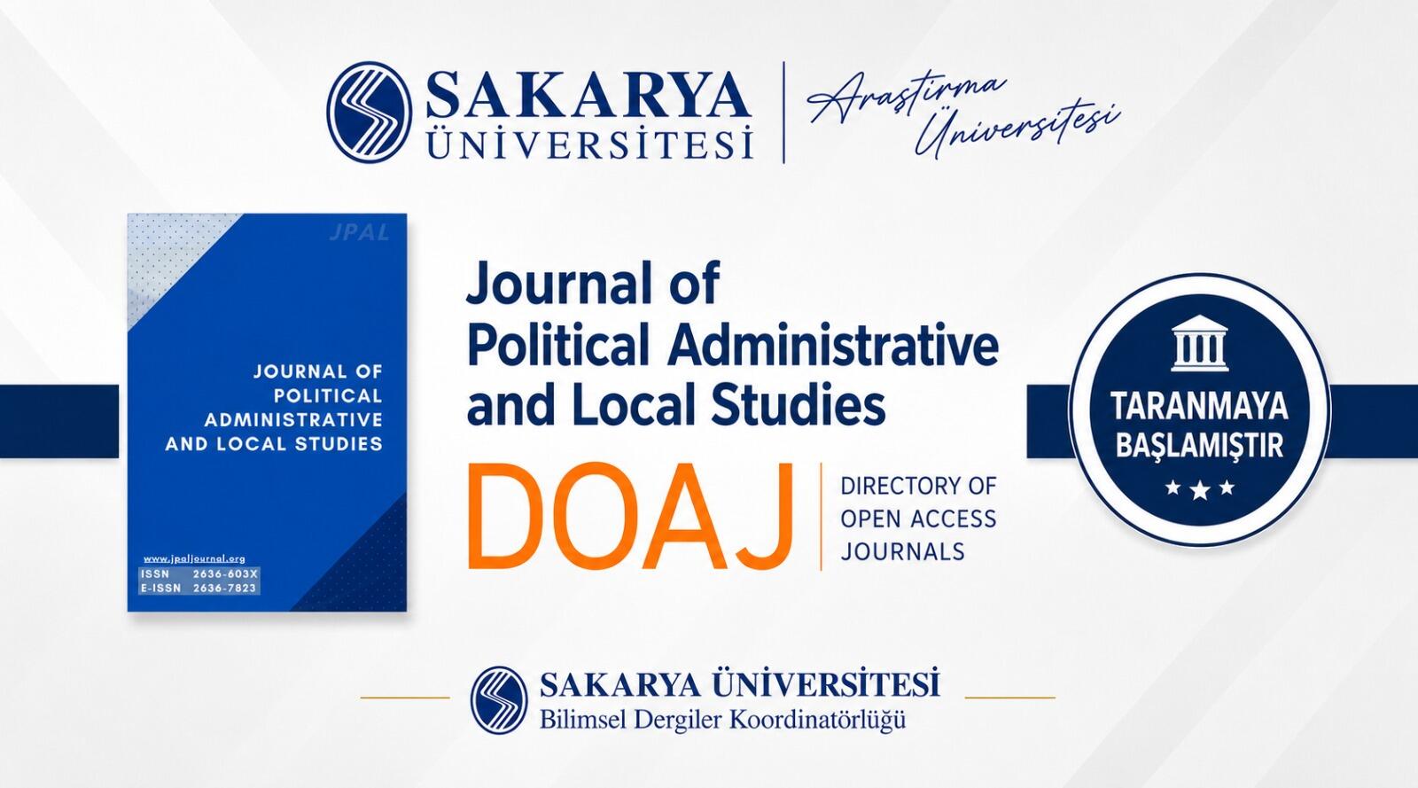 Sakarya Üniversitesi Dergisine Uluslararası Görünürlük