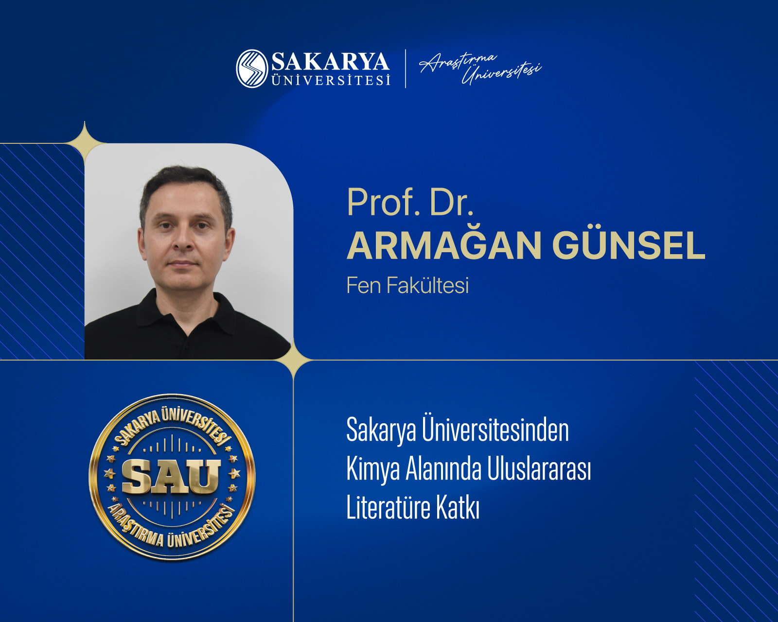 Sakarya Üniversitesinden Kimya Alanında Uluslararası Literatüre Katkı