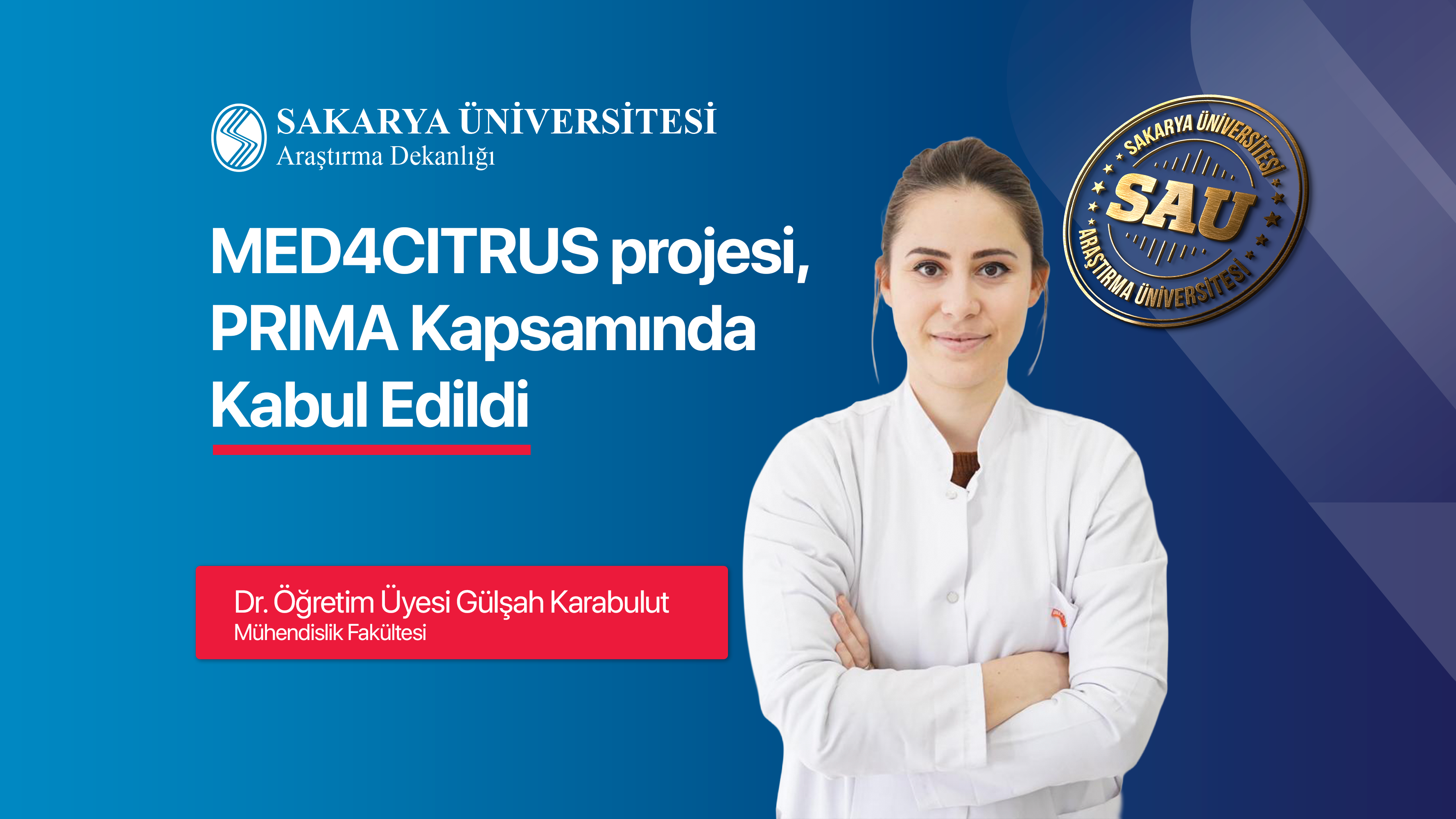Dr. Öğretim Üyesi Karabulut’un Yer Aldığı PRIMA Projesi Kabul Edildi
