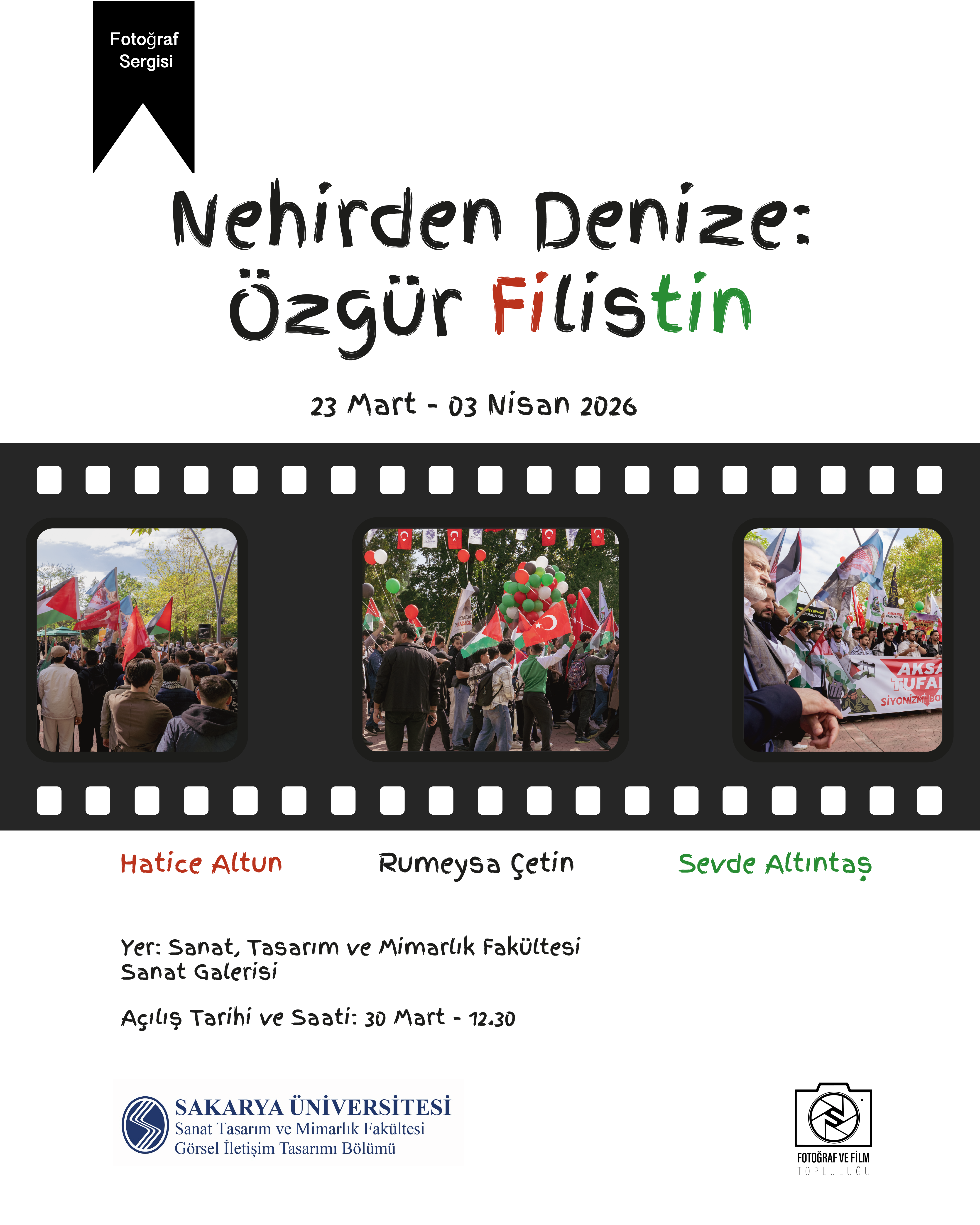 “Nehirden Denize: Özgür Filistin” Fotoğraf Sergisi Açılıyor