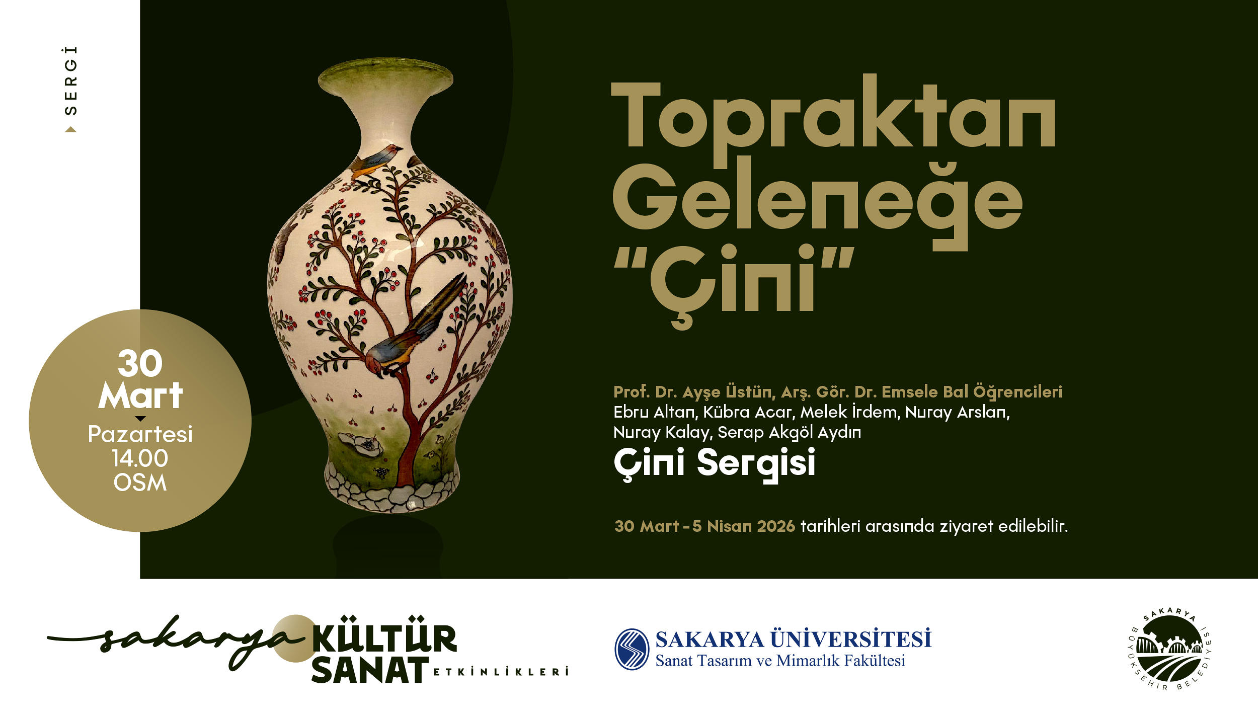 Topraktan Geleneğe “Çini” Sergisi Sanatseverlerle Buluşacak